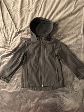 Class Club Kids Hooded Raincoat - Charcoal Gray